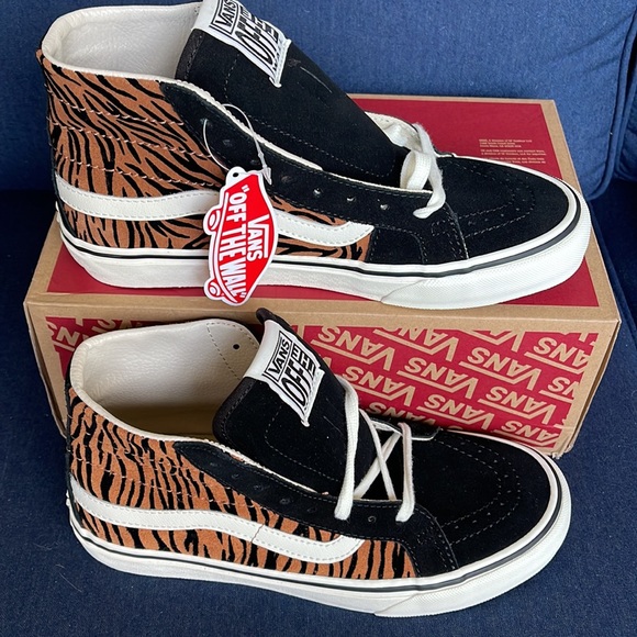 Vans Sk8-Hi 38 Decon S Animal Stripes Black Marshmallow Men’s - Picture 3 of 16